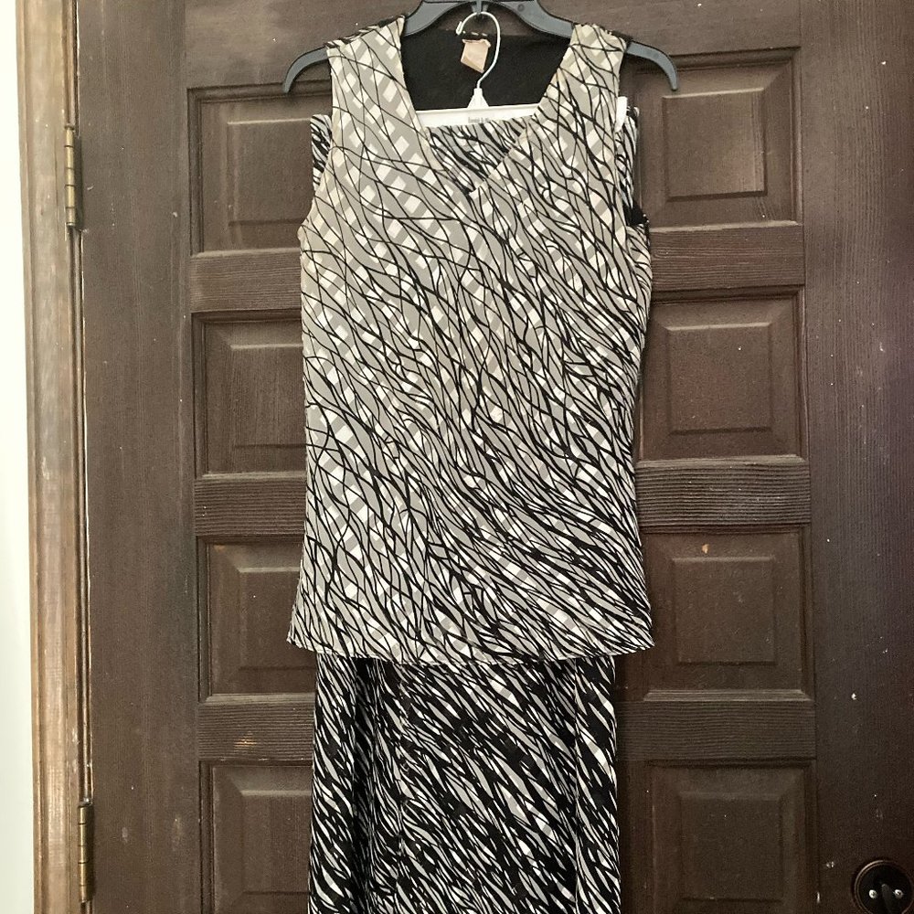 Shimmering Skirt Set